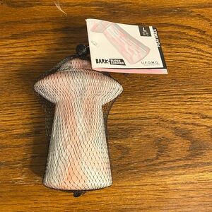 BARK Super Chewer U.F.O.M.G. Nylon UFO Dog Toy Large Bacon Scented NWT
